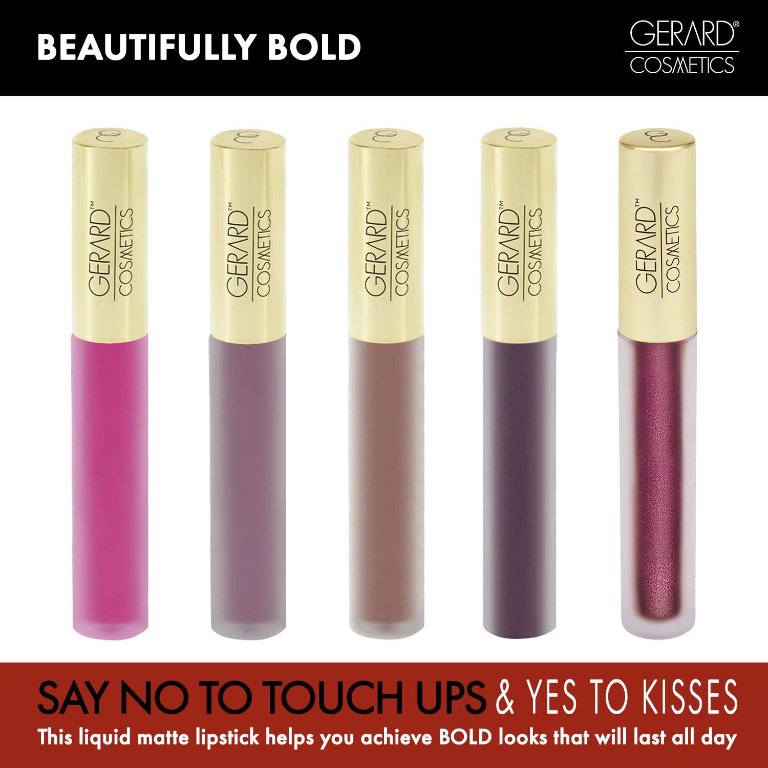 Gerard Cosmetics Gerard Cosmetics HydraMatte Liquid Lipstick Gravity, Grey Lipstick with Matte Finish, Long Lasting and Non Drying, Super Pigmented Fully Opaque Lip Color