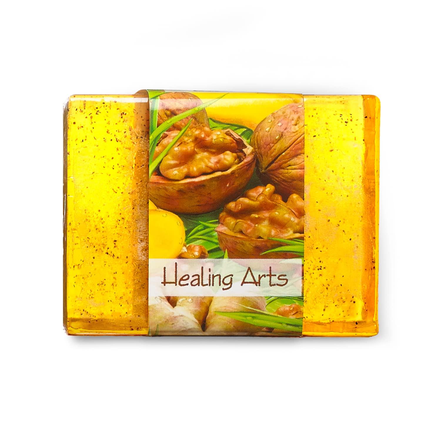 Nabila K Glycerin Bar Soap Healing Arts Scent - Natural, Vegan-Friendly, Hypoallergenic - Moisturizing and Hydrating with 100% Vegetable Glycerin - Sulfate-Free, Paraben-Free, Chemical-Free - 4.5 oz