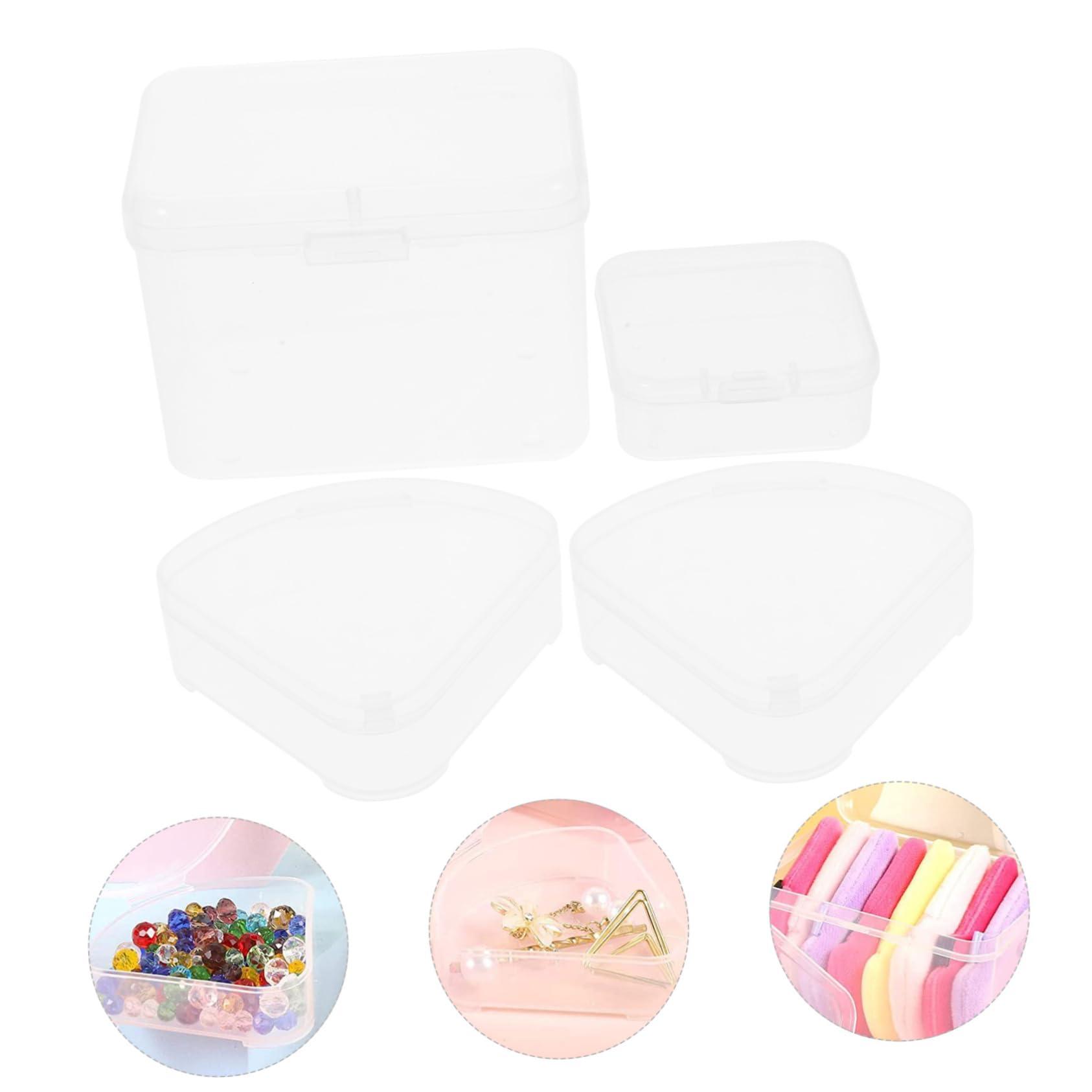 Beatifufu Beatifufu Powder Puff Beauty Box Set 4pcs Plastic Storage Boxes Makeup Sponge Holder Travel Size Sturdy and Easy to Store