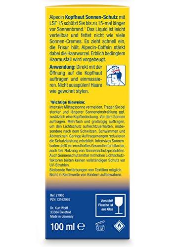 Alpecin Alpecin Scalp Sun Protection Liquid with Caffeine SPF15, 100 Milliliters, 4008666219800