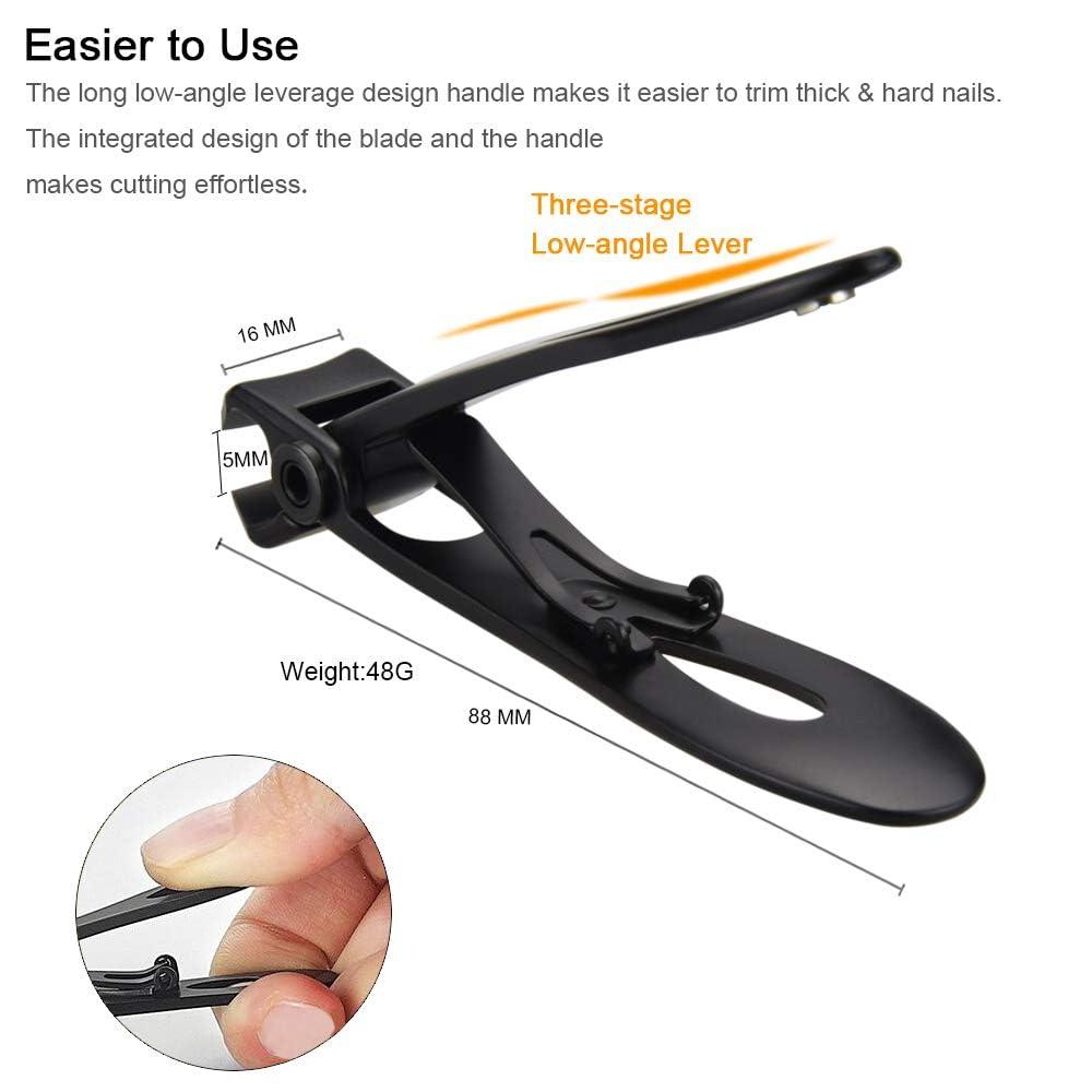 Horsebang Horsebang Set of 5 Fingernail Toenail Clippers for Thick Nails and Tough Toenails and Ingrown Toenails (Set of 5), and Toenail Clippers and Fingernail Clippers for Thick Nails with File (Set of 3)