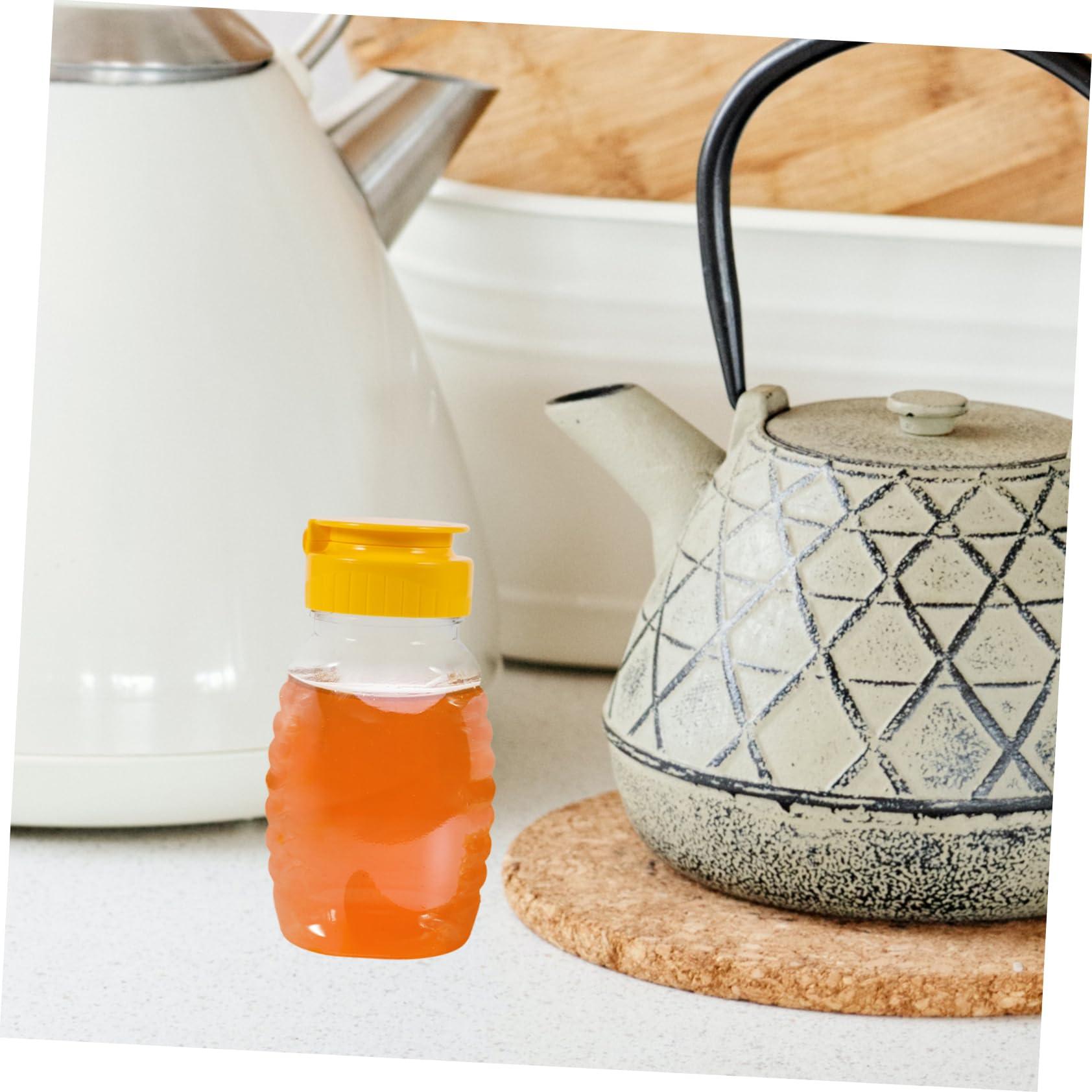 Mipcase Mipcase 2pcs Honey Squeeze Bottle Honey Jar Salad Squeeze Bottle Squeeze Honey Containers Sugar Bottle Jam Dispenser Bottles Empty Honey Bottles Syrup Bottles Transparent Plastic re-usable