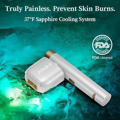 JOVS JOVS Laser Hair Removal, [24J Energy] IPL Hair Removal for Women and Men, 37F Painless Sapphire Ice-Cooling Tech, 6 Modes for Whole Body Hair Removal Device, 2 in 1 Skin Rejuvenation, 330 Rotation