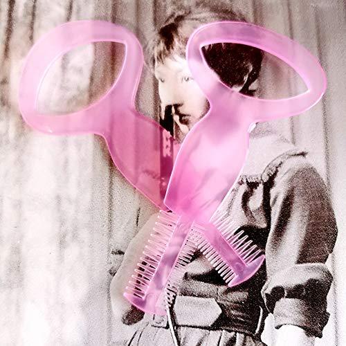 esowemsn 10pcs ABS Eyelash Makeup Tool Upper Lower Eye Lash Mascara Guard Applicator Guide with Eyelash Comb(Random Color)