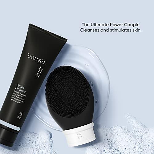 buttah. by Dorion Renaud Buttah Skin by Dorion Cleanse + Vibe Brush Kit | Buttah Vibe Cleansing Face Brush | Buttah Facial Cleanser 3.4oz | 2-Speed Sonic Pulsating Cleansing Brush - Gentle Exfoliation - Water Resistant