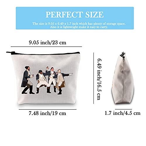 GJTIM GJTIM Hamlton Gift Broadway Musical Theatre Makeup Bag Accessory Zipper Pouch for Fans (Hamilton Musical Makeup)