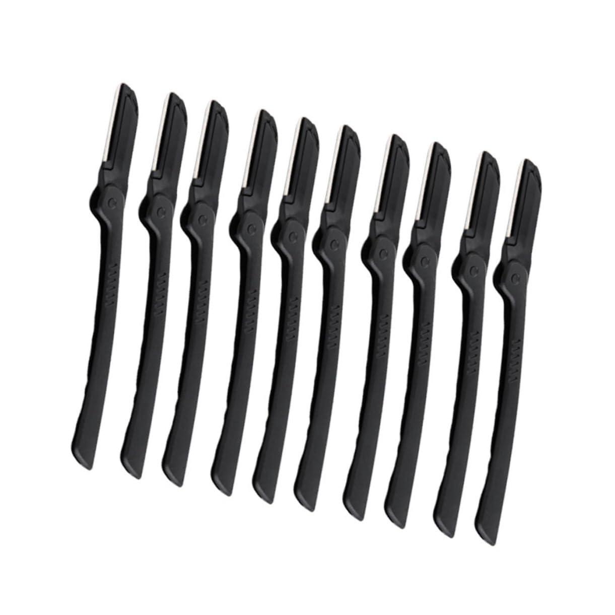 NOLITOY NOLITOY 2sets Compact Eyebrow Shaper Razor Trimmer for Home Non-Slip Grip and Easy Cleaning 10pcs*2