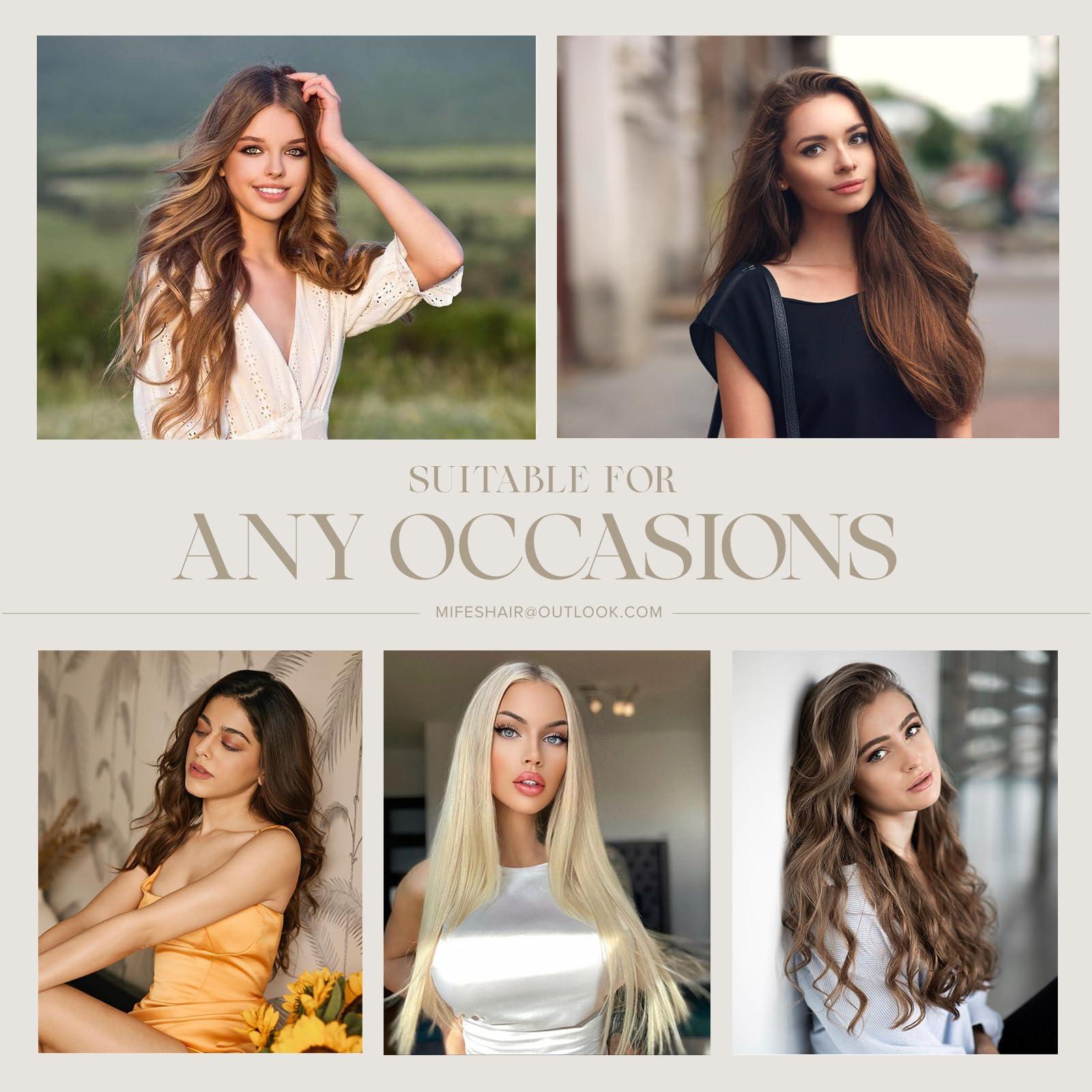 Mifes Mifes Tape in Hair Extensions Human Hair Natural Black #1B Human Hair Extensions Tape in Remy Straight Hair Extensions Invisible Skin Weft Soft Straight Hair 10pcs/25g 18 Inch