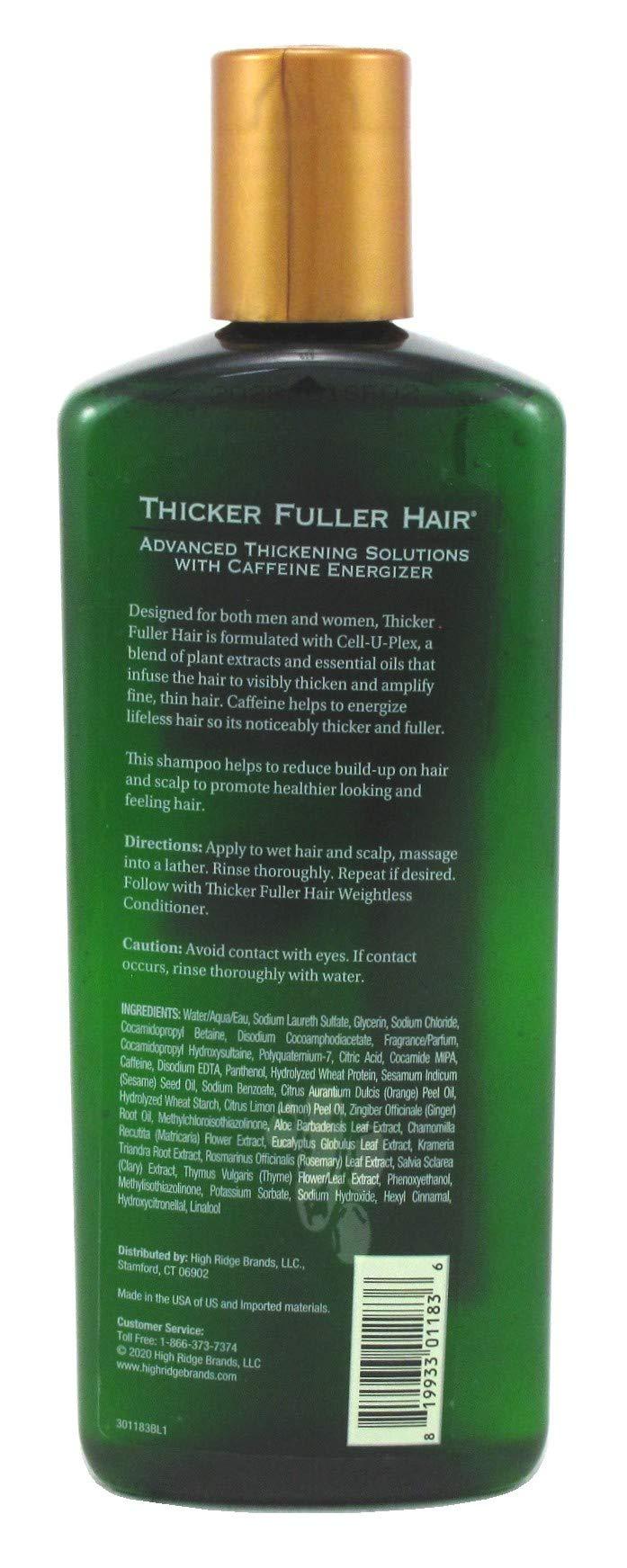 Thicker Fuller Hair Thicker Fuller Hair Shampoo Revitalizing 12 Ounce (355ml) (Pack of 3)