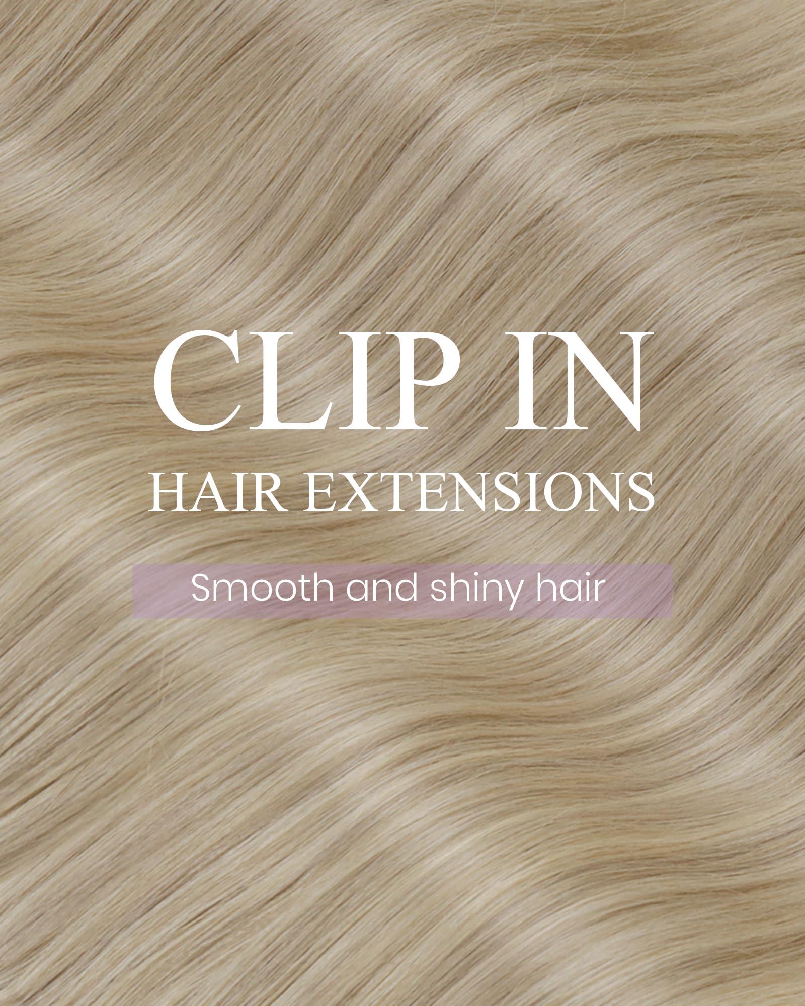 LaaVoo LaaVoo Human Hair Clip in Extensions Dark Ash Blonde Highlighted Light Blonde Clip in Hair Extensions Real Human Hair Highlight Blonde Clip in Hair Extensions Full Head 24 Inch 120g 7pcs