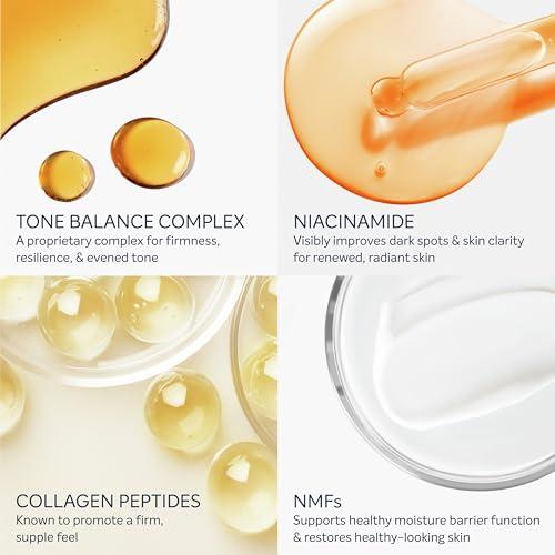 Dove Dove Targeted Serum Multipurpose for Stretch Marks, Dark Spots, Uneven Skin Tone and Elasticity,with Tone Balance Complex, Niacinamide, Collagen Peptides and Natural Moisturizing Factors, 3.2 oz