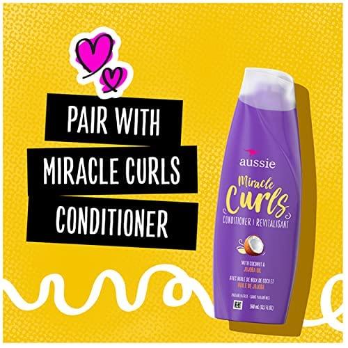 Aussie Aussie Miracle Curls Shampoo and Conditioner Set with coconut & australian jojoba oil-12.1 fl oz each