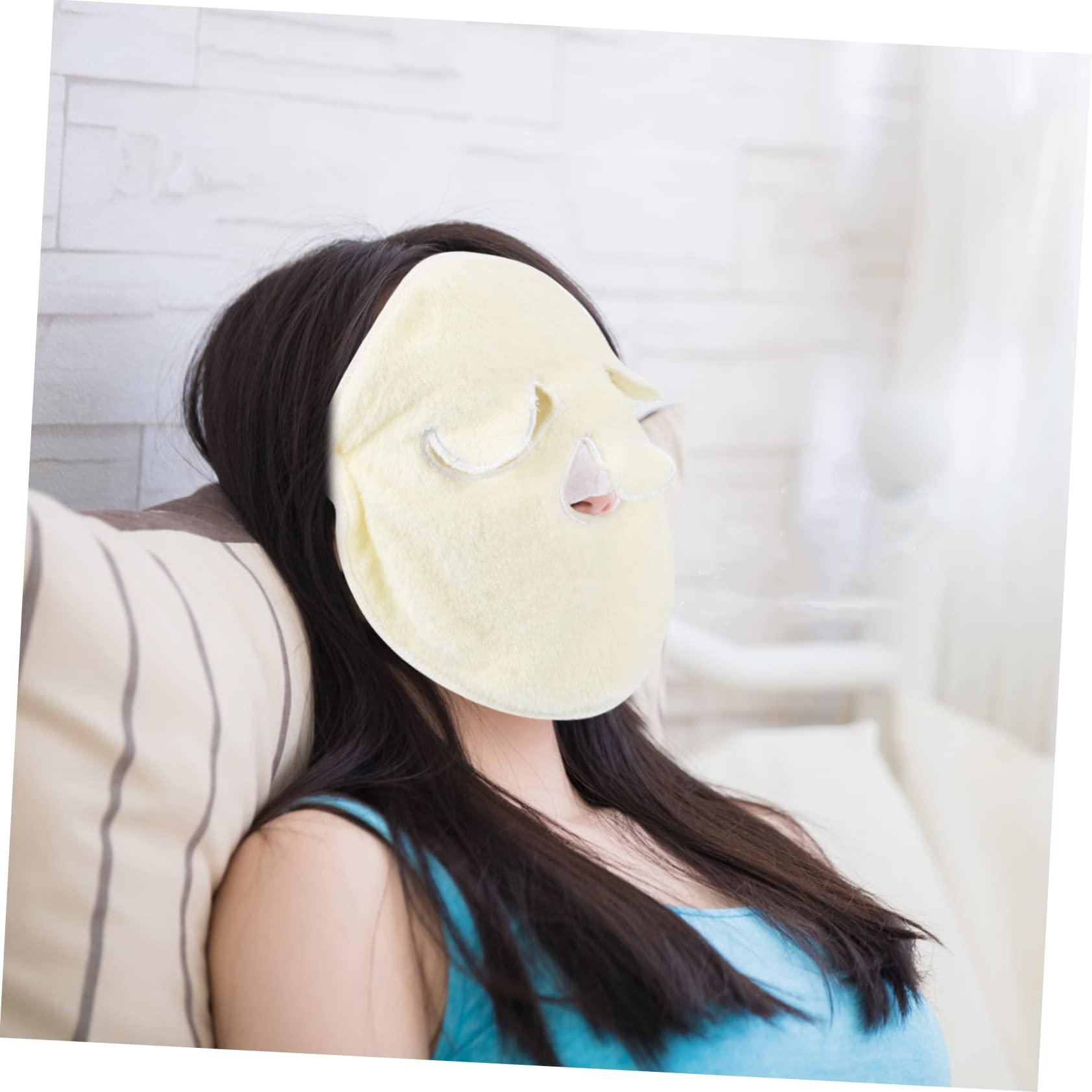 Healeved Healeved 1 PC Mask Towel Women Polyester Towel Reusable Facial Whitening Facial Towel Anti Aging Eye Patches Spa Towel Eye Cheek Stick Pad Face Patches Skincare Hot and Cold Steamer Women's