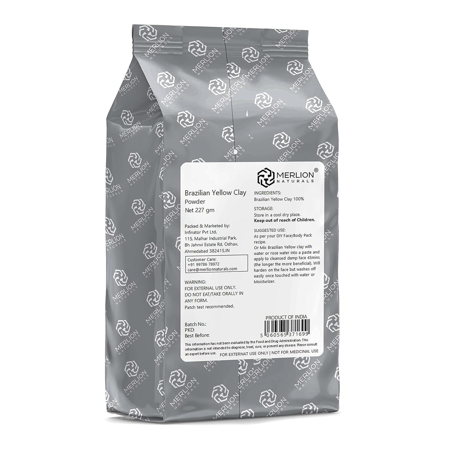 Generic Clay Powder | All Natural with Pure Herbs | for Healthy Hair & Skin (Brazilian Yellow Clay) Pack of 1