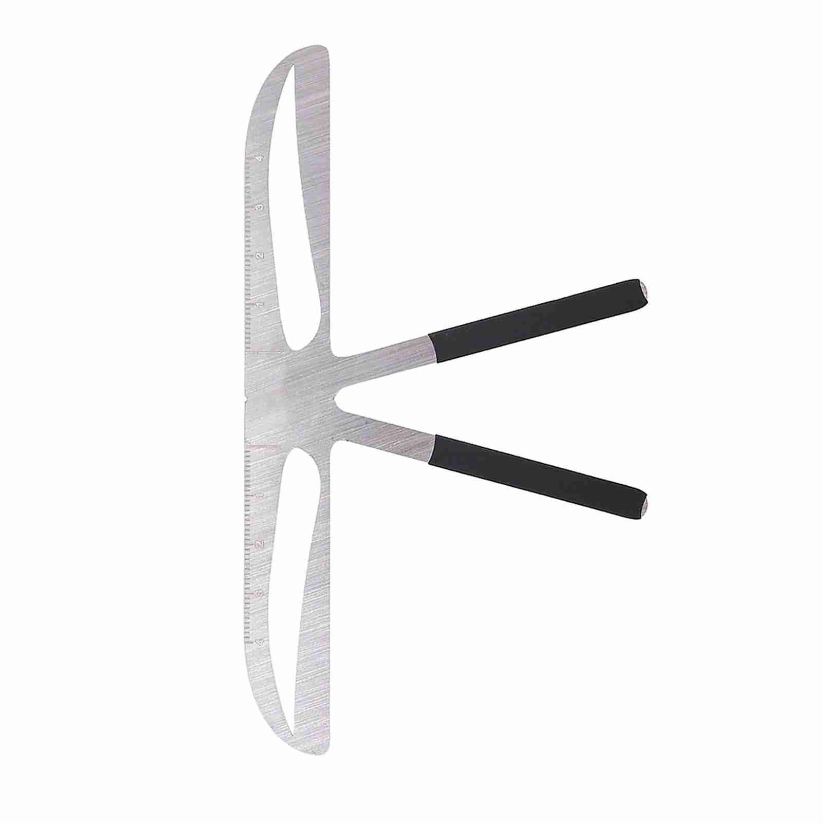 GOTOTOP Permanent Eyebrow Ruler Eyebrow Measure Balance Extension Ruler, Three Point Positioning Design Eyebrow Shape Stencil (Standard Eyebrows)