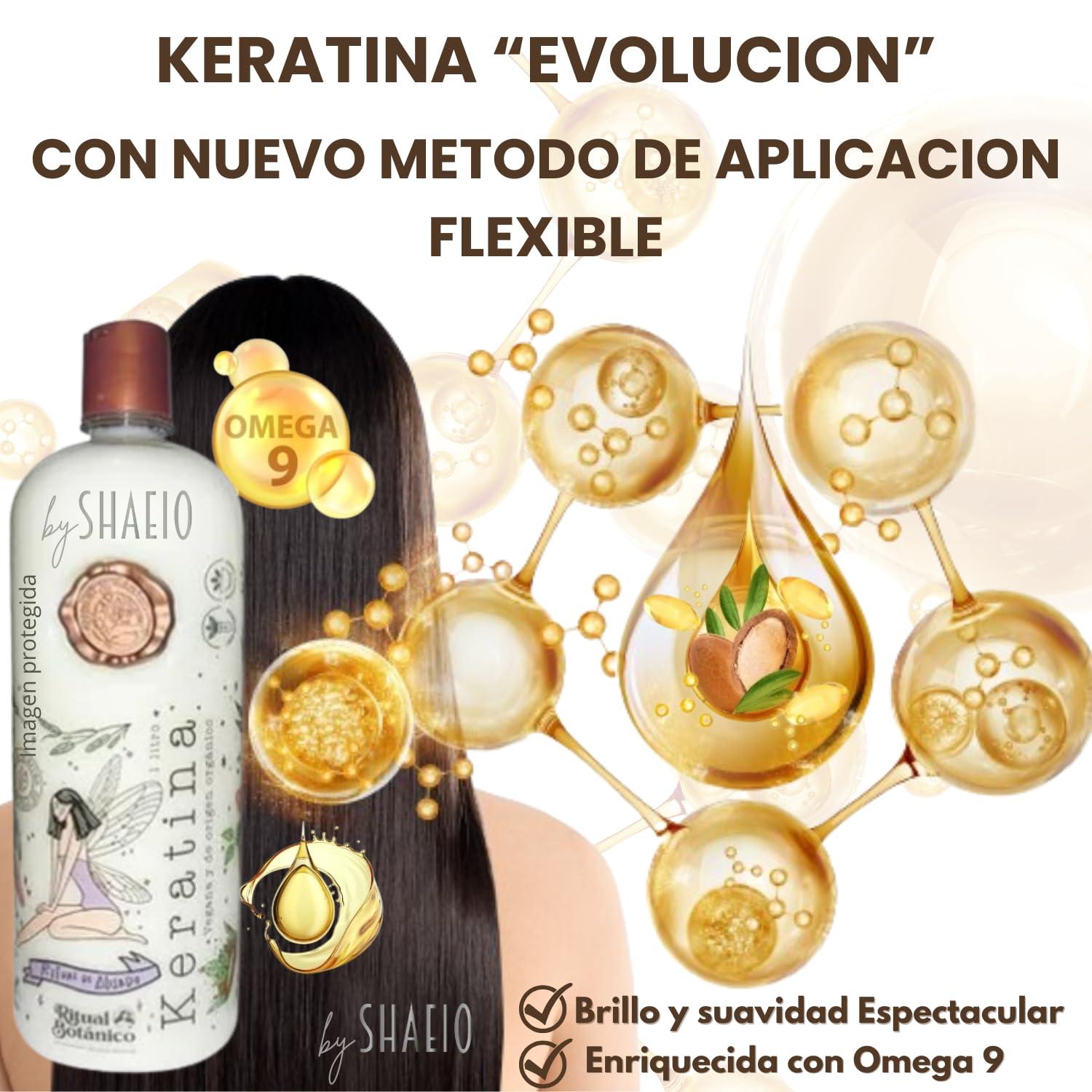 SHAEIO SHAEIO Keratin Hair Mask - 1 LITRO. RITUAL BOTANICO Keratina Organica Colombiana for Hair with 12 Natural Oils and Amino Acids