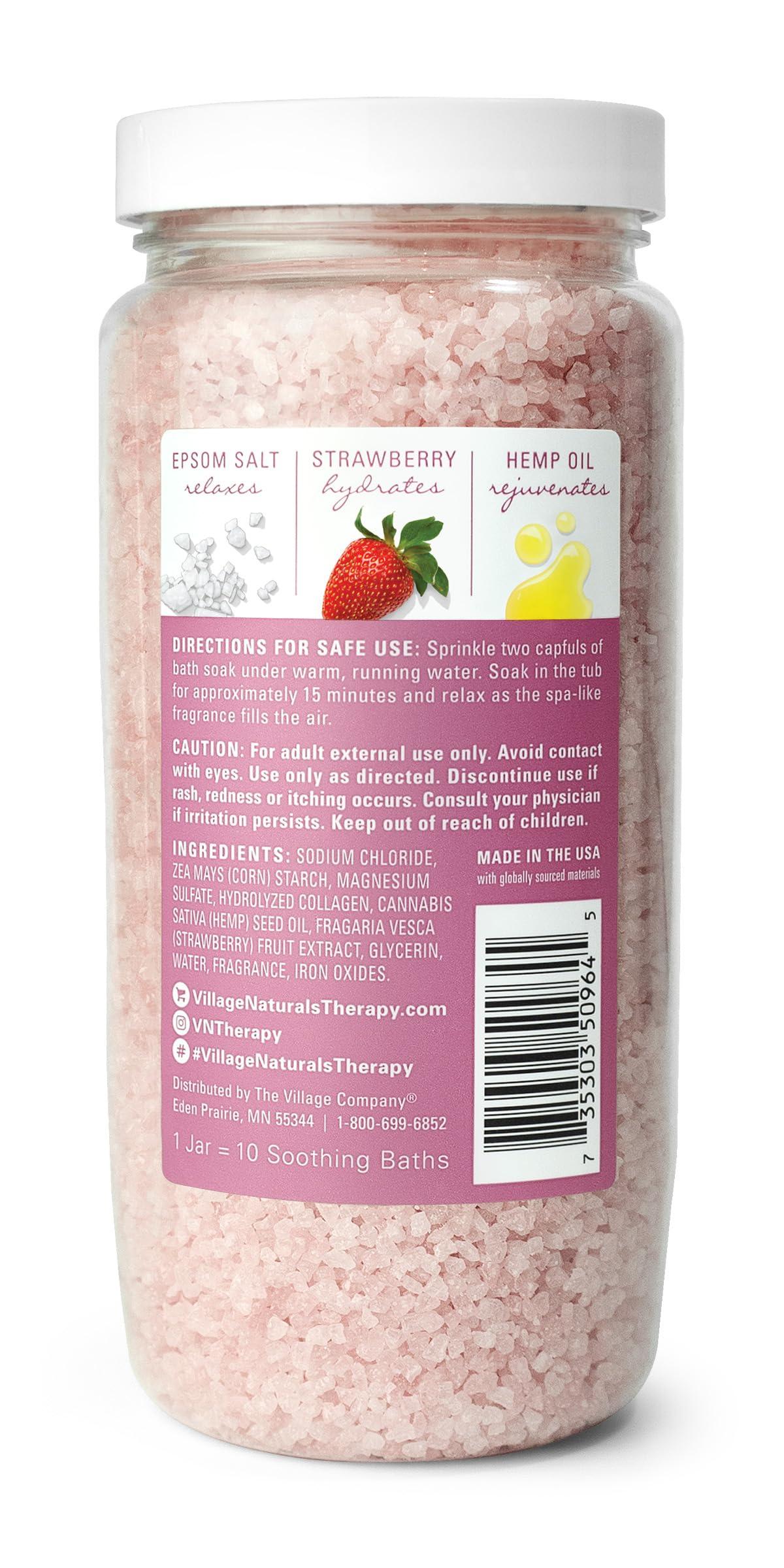 Village Naturals Therapy Village Naturals Therapy Glow Concentrated Mineral Bath Soak, Moroccan Melody Scent, 20 oz, Pack of 4