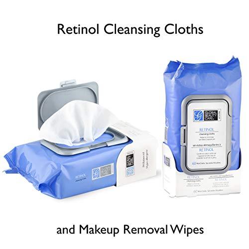Global Beauty Care Retinol Cleansing Cloths and Makeup Removal Wipes 60 Ct.