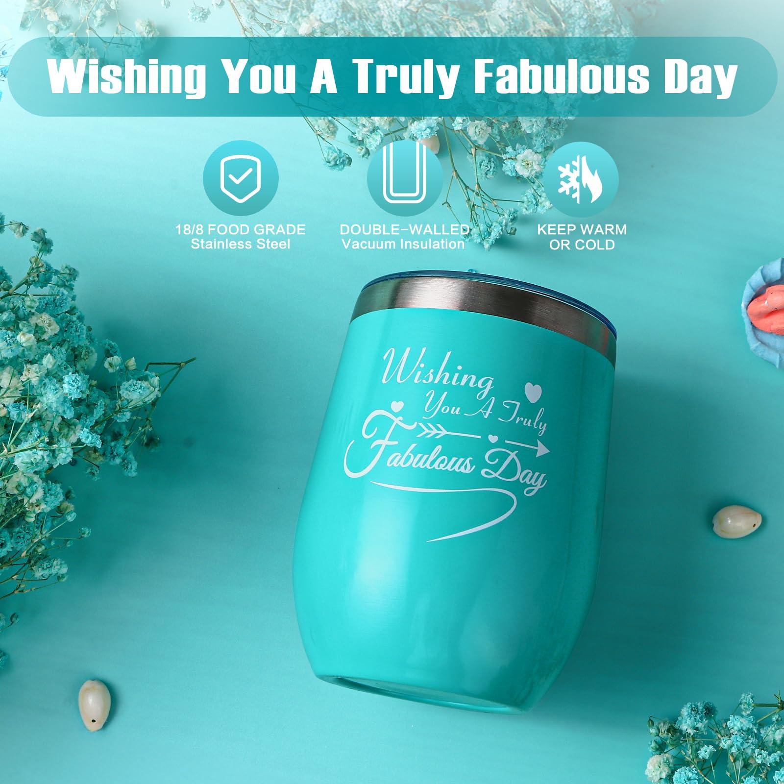 Aofmee Birthday Gifts for Women, Spa Gift Baskets for Women Mom Her Wife Best Friends Girlfriend Teen Girls Sister Teacher Nurse, Unique Blue Self Care Relaxing Gifts for Christmas Valentines Mothers Day