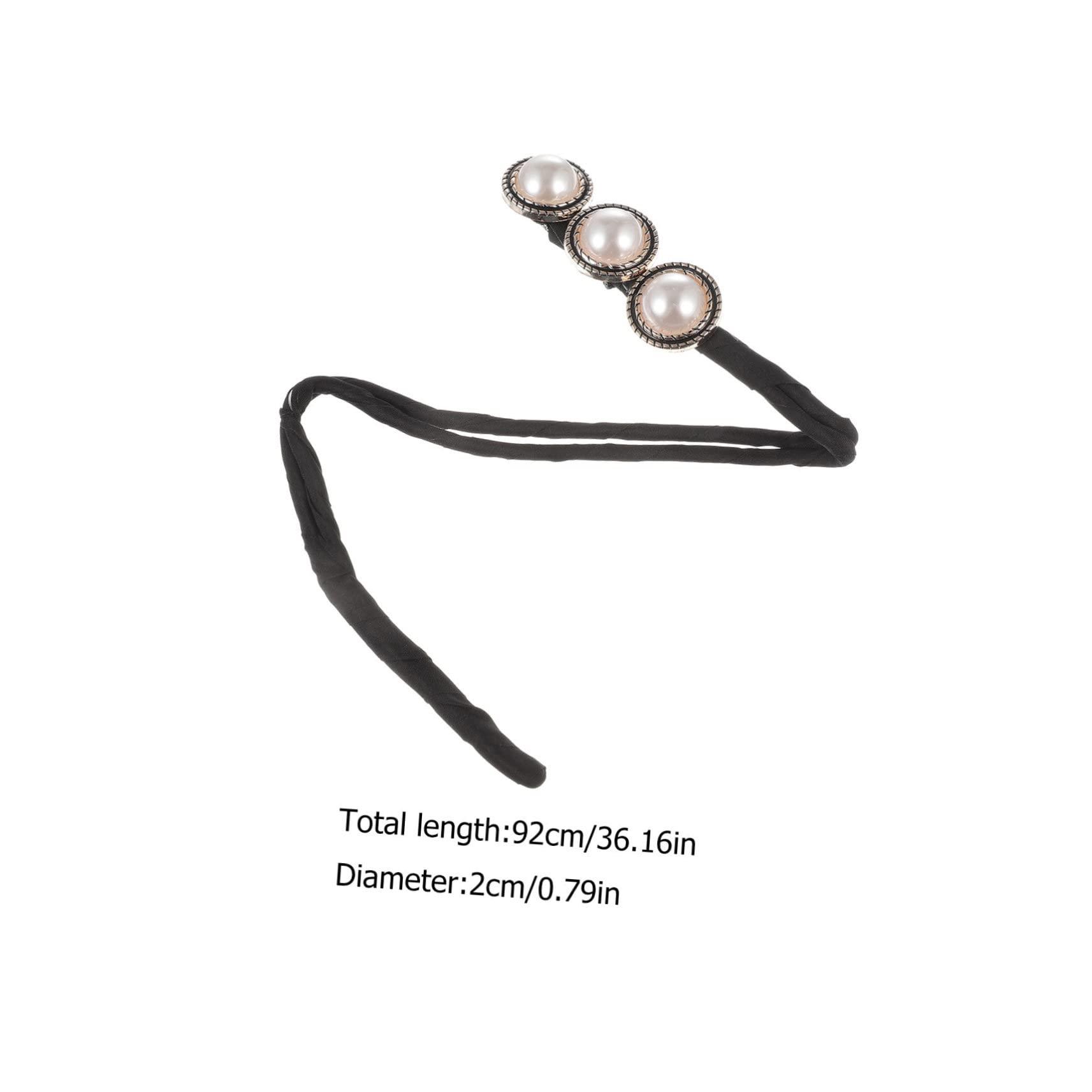 minkissy minkissy Hair Bun Maker Set 2pcs Donut Bun Makers Hair Donut Bun Holder for Women Hair Bun Former Pearl Flower Design for Girls Ladies