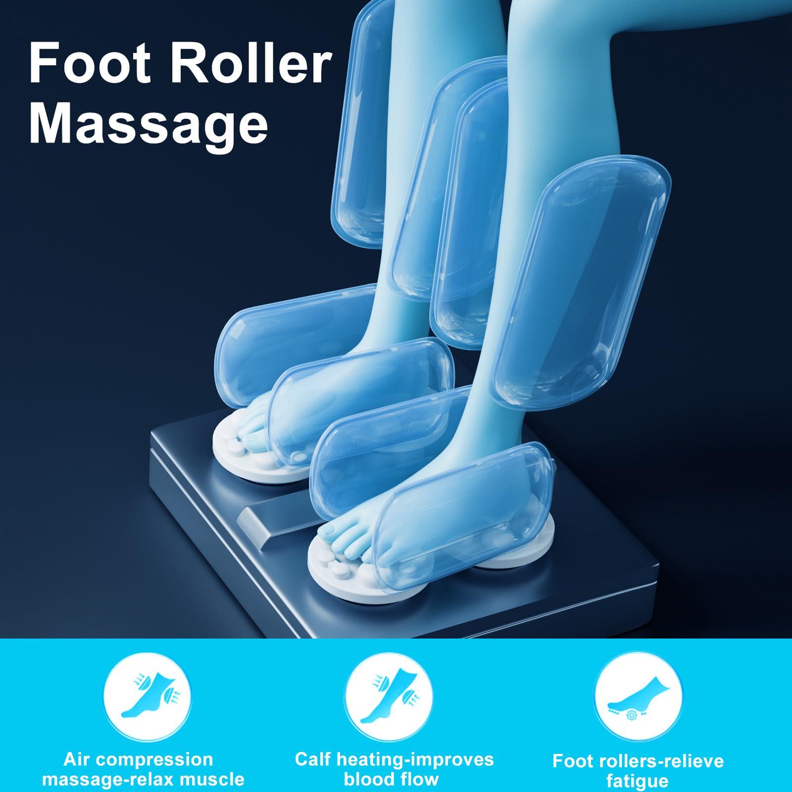 Artist hand Full Body Zero Gravity Massage Chair with Dual Core S-Track, Adjustable Airbag Compression, 2-Level Recline, and Back & Calf Heating, Rocking Massage Chair (Black & Gold)