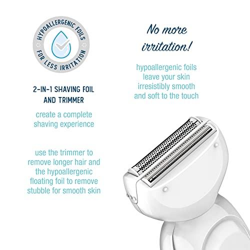 Conair Conair All-In-1 Body and Facial Hair Removal for Women, Cordless Electric Trimmer & Shaver, Perfect for Face, Ear/Nose, Eyebrows, Legs, and Bikini Lines