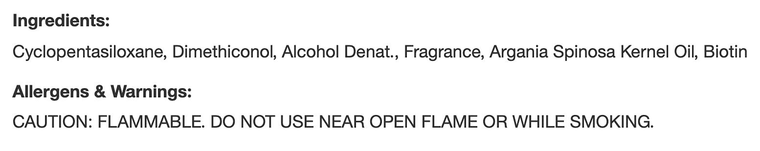 HB Care Birsppy Argan Oil Taming Serum 3.2 Fl Oz. For Dull, Frizzy, & Dry Hair. Absorbs & Nourishes to Strengthen Hair.