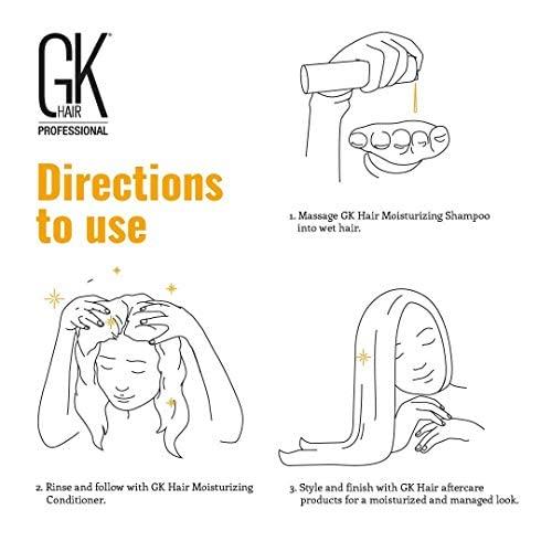GK HAIR GK HAIR Global Keratin Moisturizing Shampoo For Dry And Frizzy Hair - Sulfate And Paraben Free 10.1 Fl Oz