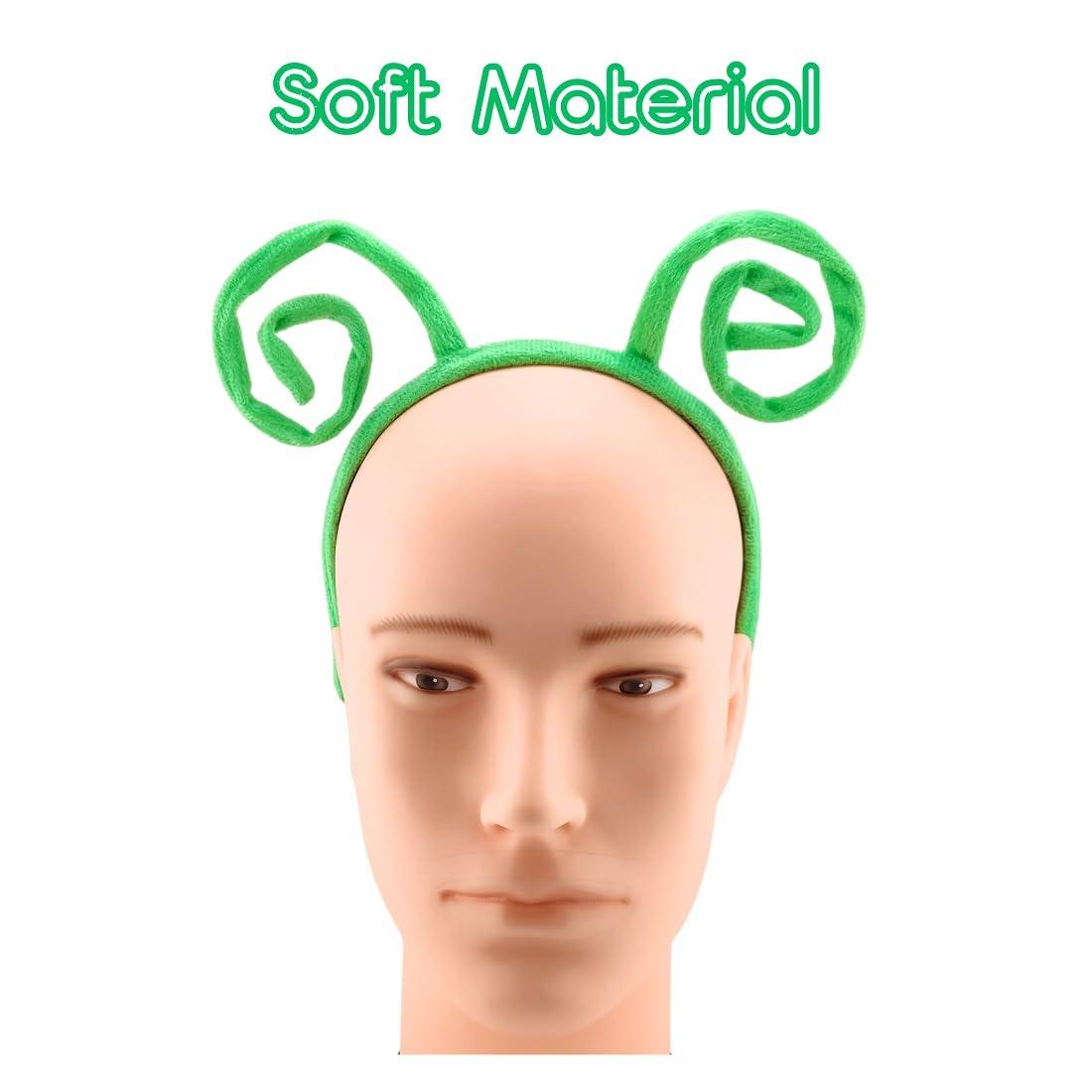 DaliDali Bug Headband Green, Insect Antennae Antenna, Ant Headband, Alien Headband, Bee Headband, Butterfly Headband, Bug Costume for Halloween Festival Cosplay Party Makeup Face Washing, Not for Kis!