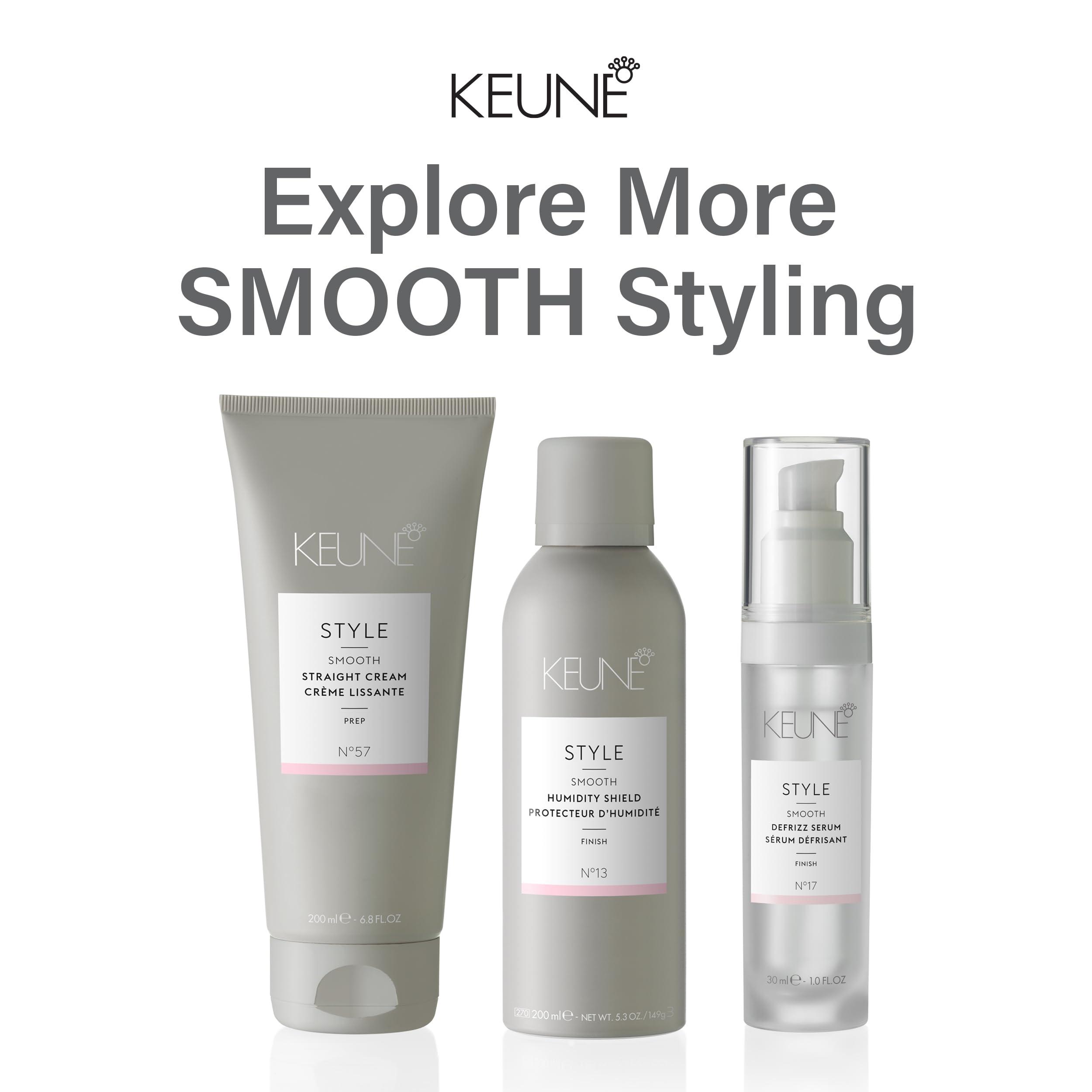 KEUNE Keune Style Straight Cream, Heat-Activated & Anti-Frizz Cream for Smooth Hair, 6.8 Fl Oz