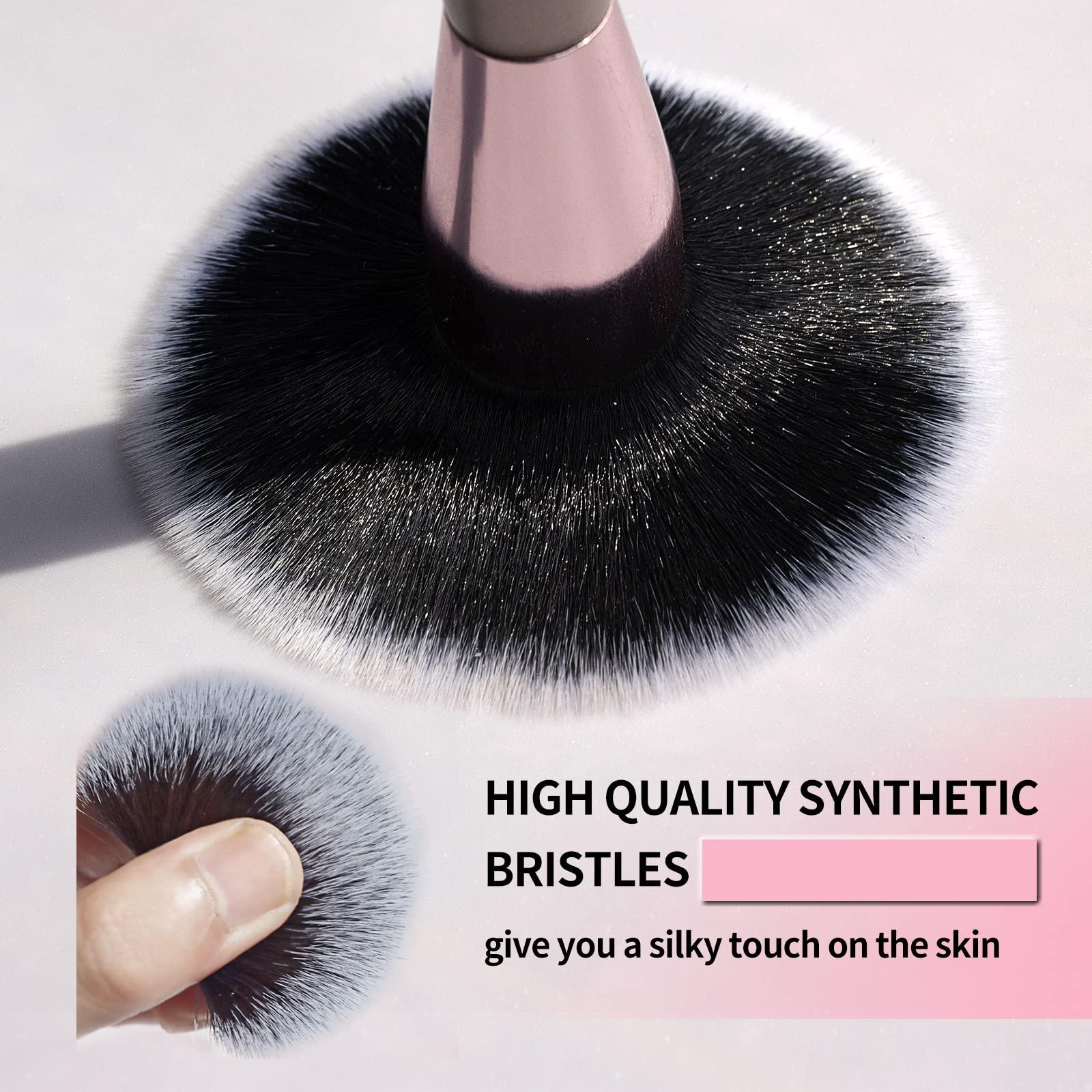 BEASOFEE Contour brushes for makeupDouble Ended Foundation Makeup Brushes for Blending Liquid Powder Concealer Cream Cosmetics Blush Contour Brush