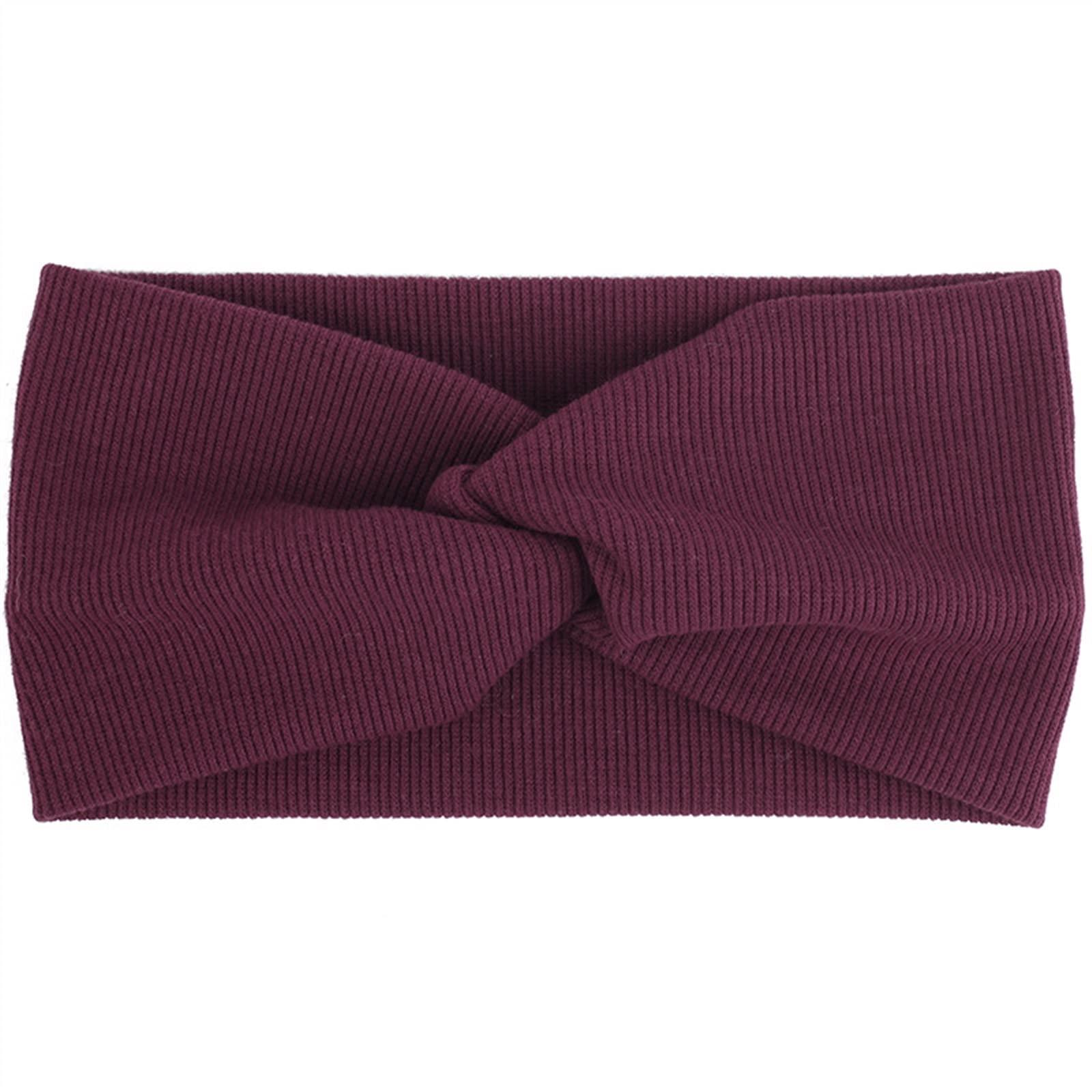 POLGDW POLGDW Hairband 5pcs Headbands for Women Soft Elastic Crochet Headband Yoga Workout Running Sport Elastic Hair Bands Hair Twist Turban Hair Wrap for Girls Hair Band