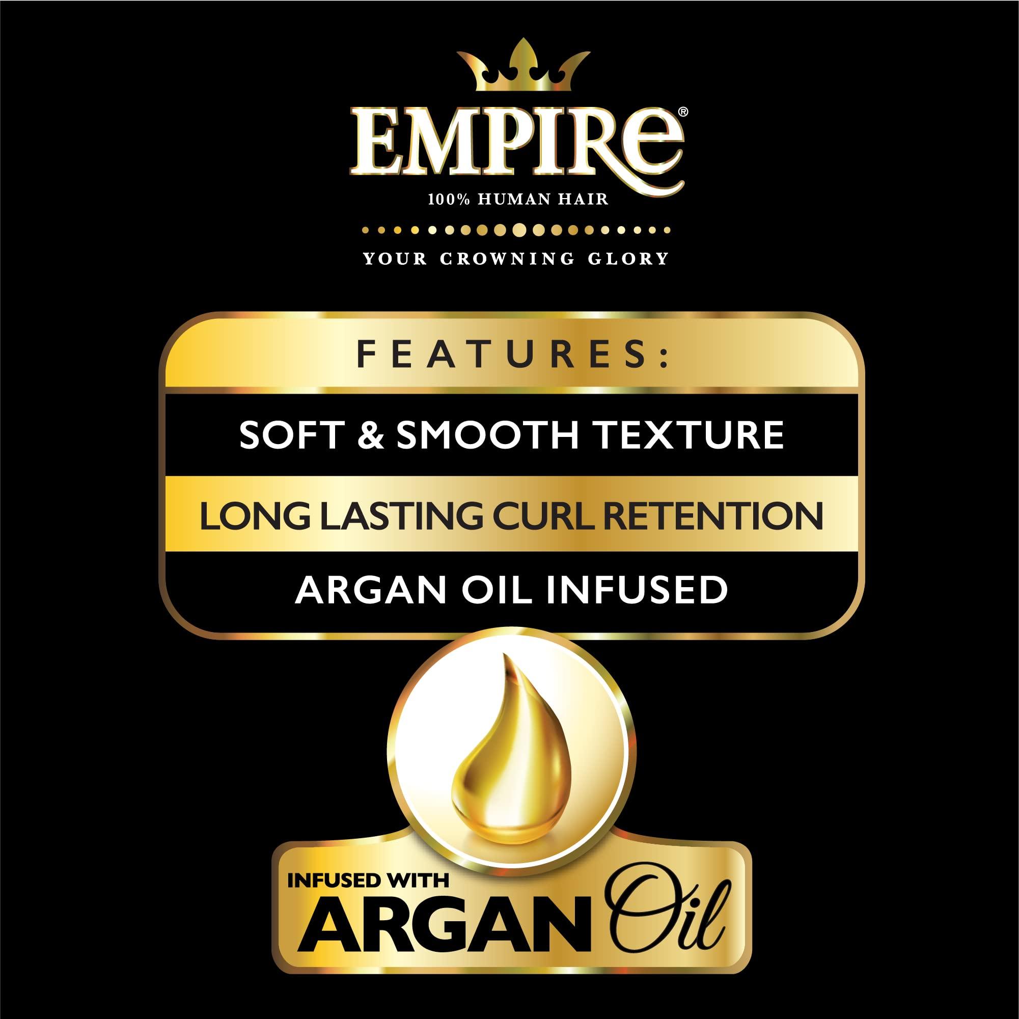 Sensationnel Sensationnel Empire Curly human hair - new deep tangle free weaving for quick weave and sew in styles best for faux highlights - 1 pack (10 inch, BG BURGANDY)