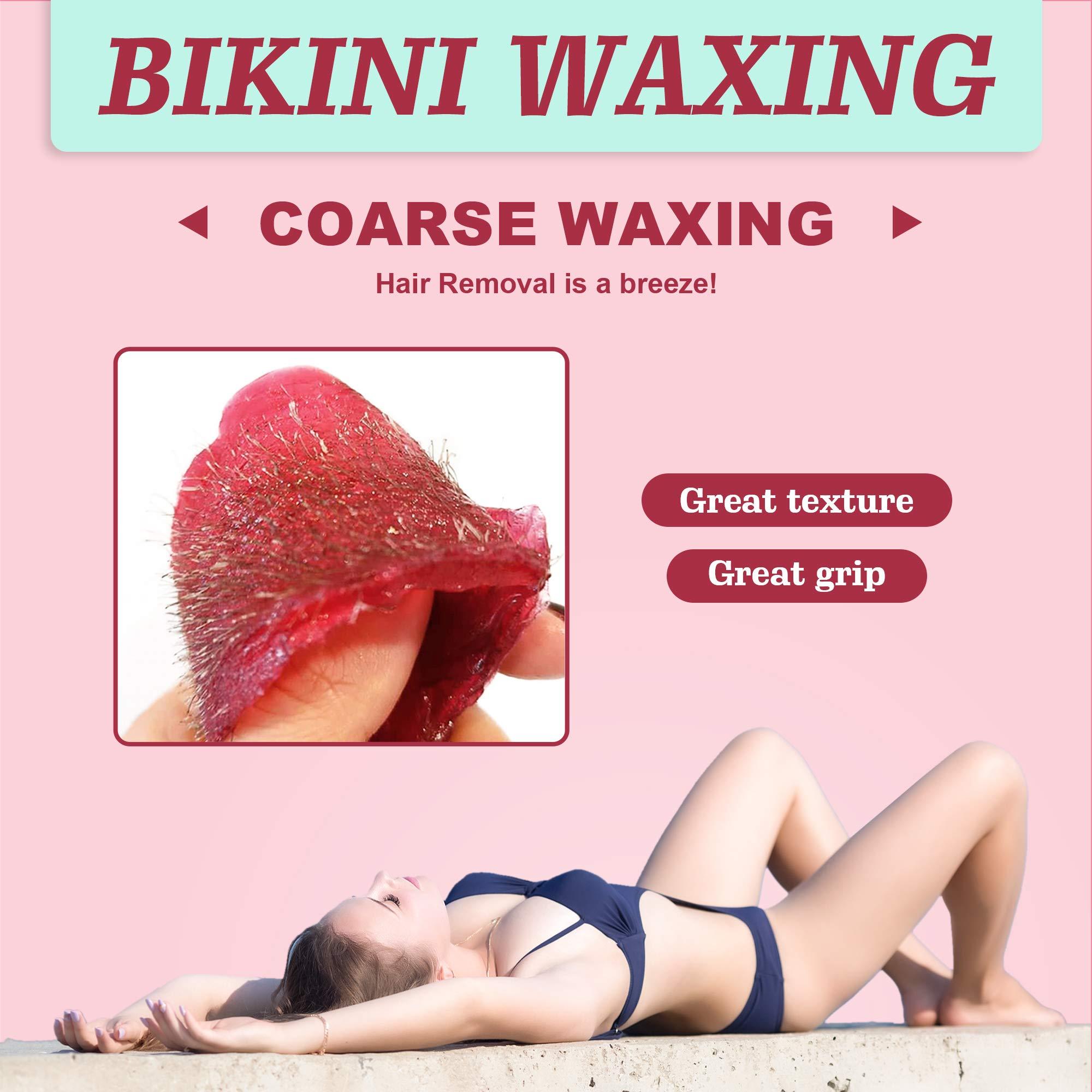 Ajoura Ajoura 2lb Hard Wax Beads, All-purpose Wax Beans for Sensitive Skin, Large Area Coarse Hair Removal, Refill Bag for Brazilian Bikini, Face, Eyebrows, Underarms, Arms, Chest, Back, Legs, Women Men