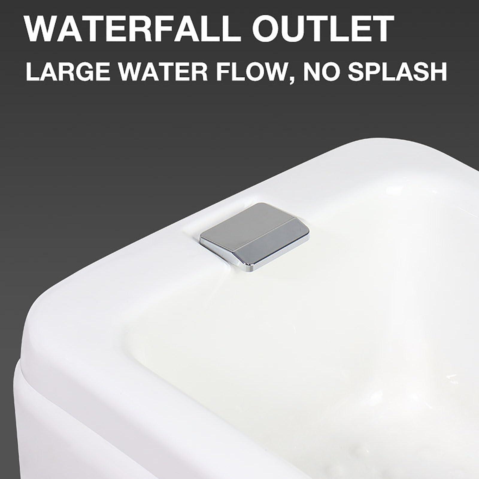 HPIRFYE HPIRFYE Acrylic Pedicure Sink Heated Foot Spa Foot Massager Spa with Heat and Massage Hot and Cold Adjustment Health Manicure Basin Pedicure Bowl Sink Spa Foot Shower Wash Salon