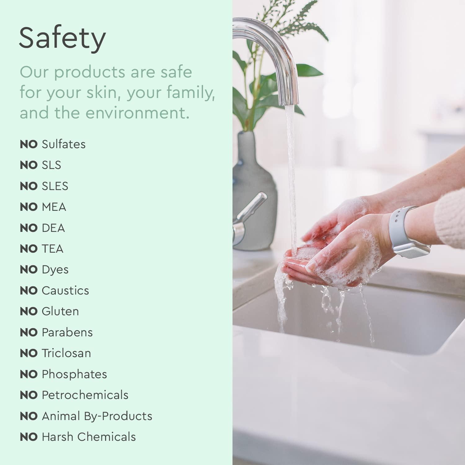 Puracy Puracy Foaming Hand Soap - Plant-Powered Natural Hand Soap As Seen on TikTok, Non-Toxic, Sulfate-Free Liquid Soap, Moisturizing Foam Handwash Liquid (Cucumber & Mint, 12 fl oz, 3-Pack)