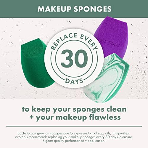 EcoTools EcoTools Green Tea Bioblender, Compostable Makeup Blending Sponge, For Foundation & Base Coverage, Skin-Calming, Natural Infusion, Cruelty Free & Vegan, Packaging May Vary, 1 Count