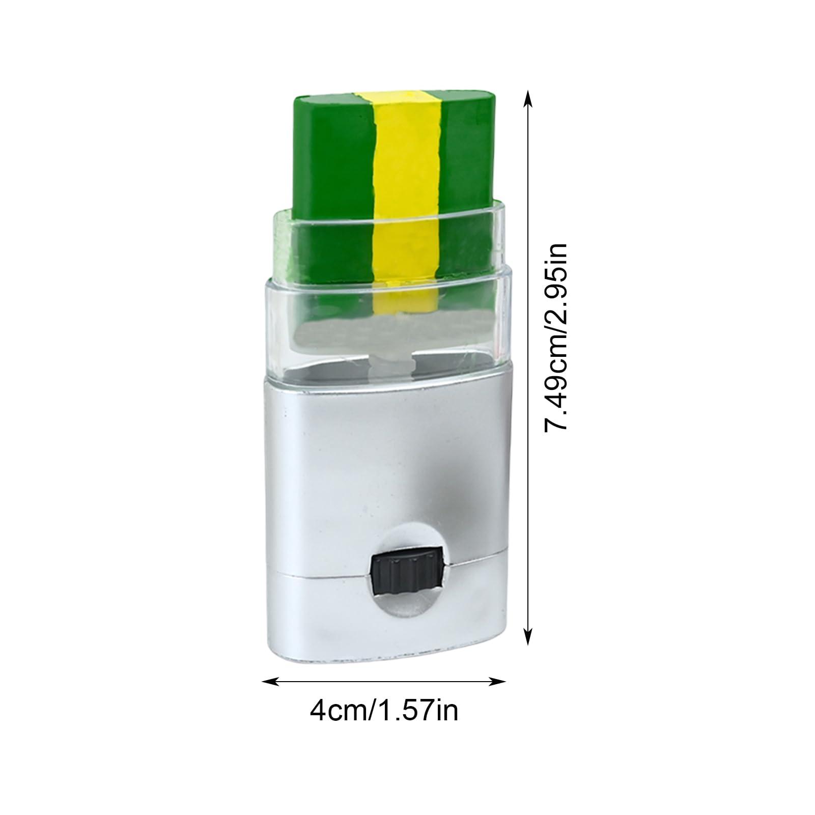 FINLALO Pride Face Paint , Face Paint Pens, Bright Patriotic Facial 3-Color Makeup Pen Waterproof and Sweat Resistant Long Lasting Color, Rainbow Face Paint Stick for All Sporting (Brazilian flag)