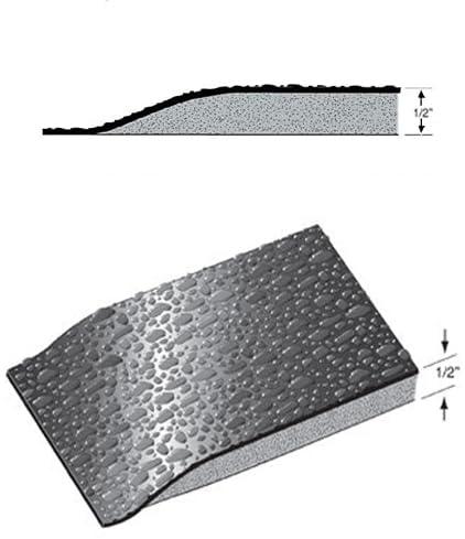 Rhino Mats Rhino Mats, Rhino Hide Rectangle Anti-Fatigue Salon Mat, 4\' Width x 5\' Length x 1/2\" Thickness, Red