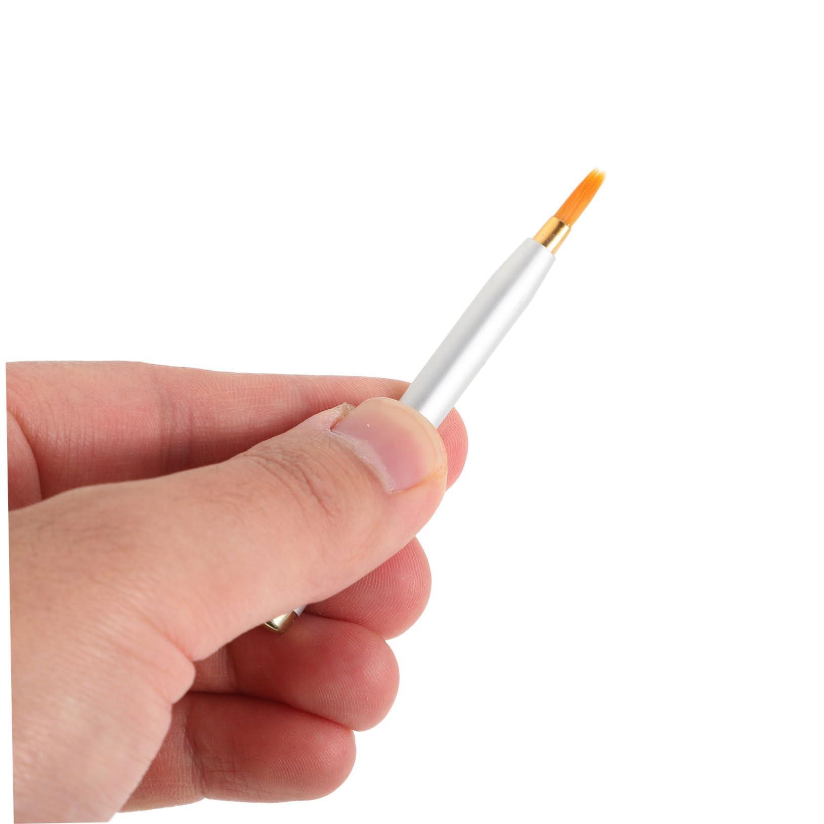 Healifty 20 Pcs retractable lip brush lipstick brush lipstick lip brush with cap concealer applicator reusable lip brush lip lip balm Metal shell aluminum alloy travel