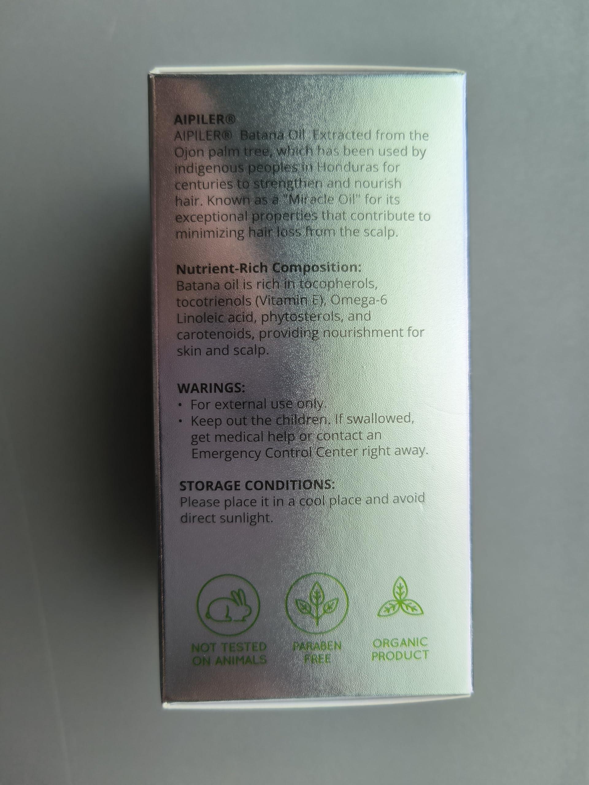 AIPILER AIPILER Organic Batana Oil for Hair Growth: unrefined 100% pure and raw from Honduras for women and man everyday nature hair care