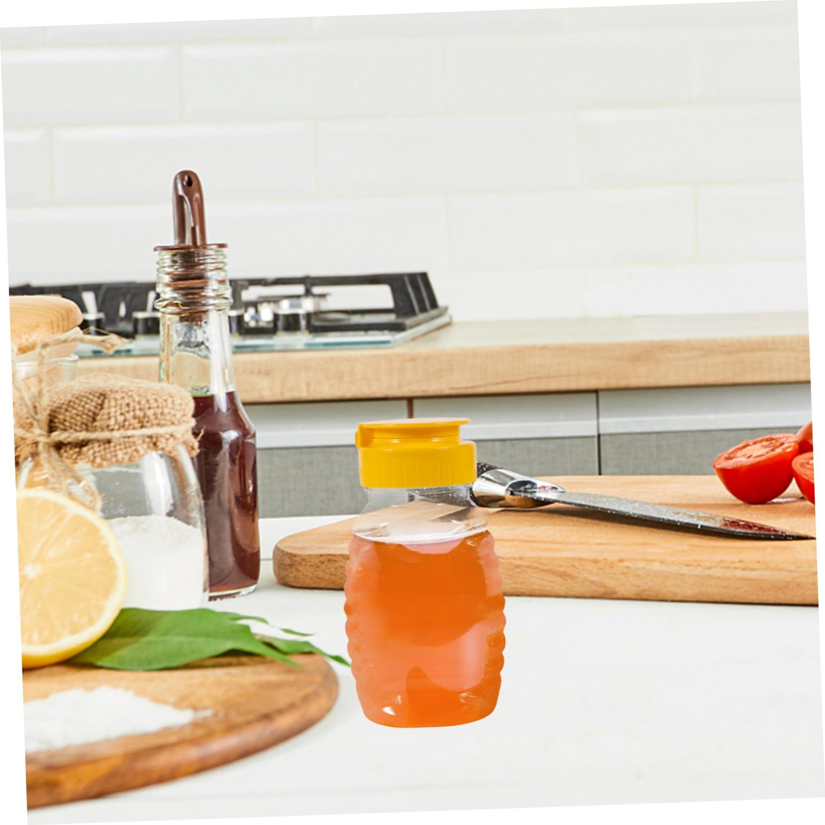 Mipcase Mipcase 2pcs Honey Squeeze Bottle Honey Jar Salad Squeeze Bottle Squeeze Honey Containers Sugar Bottle Jam Dispenser Bottles Empty Honey Bottles Syrup Bottles Transparent Plastic re-usable