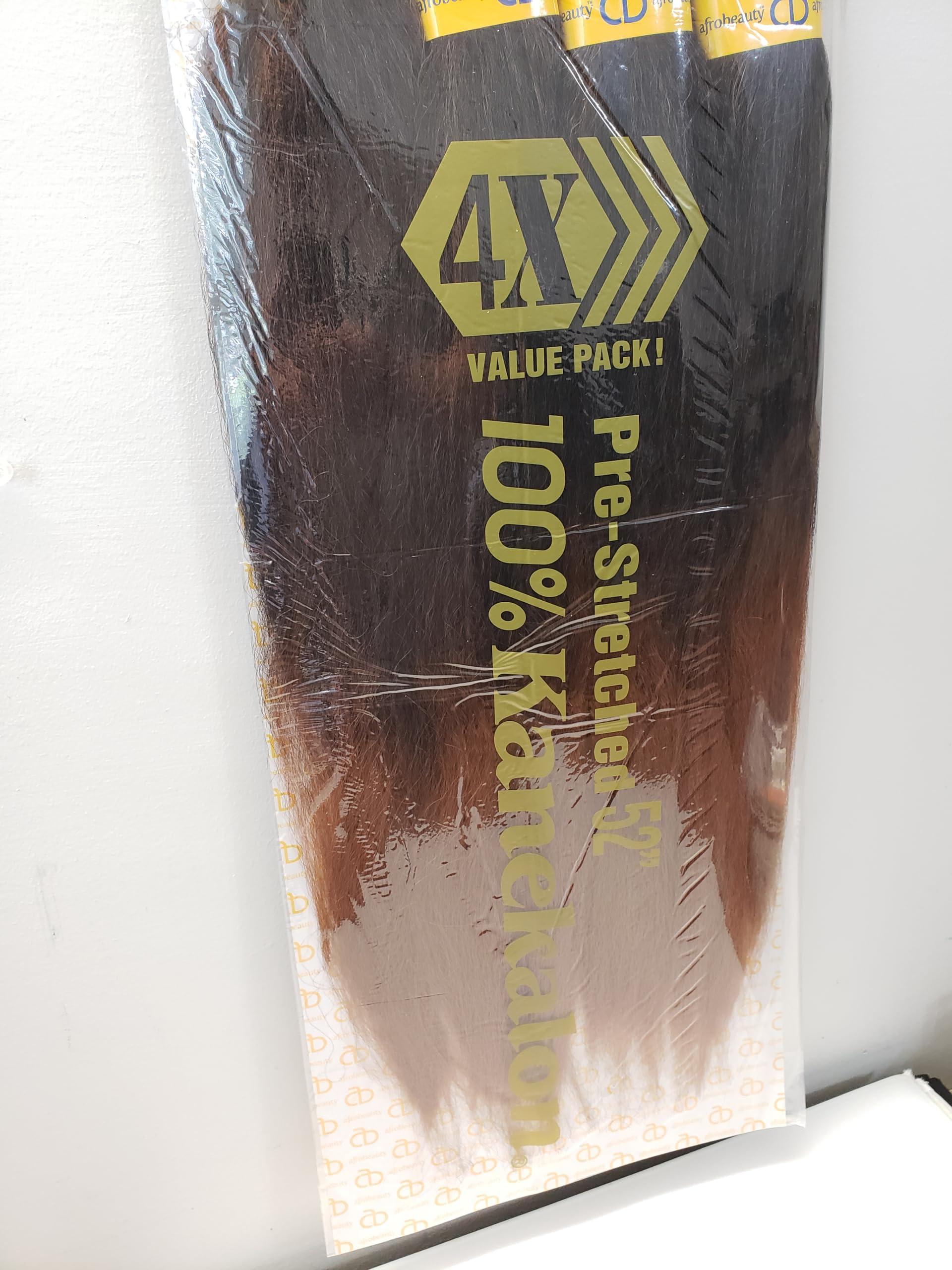 Afro Beauty Afro Beauty Collection 4X Pre-Stretched 52\" Silky Jumbo Braid (4 BUNDLES/PACK) (T1B/30)