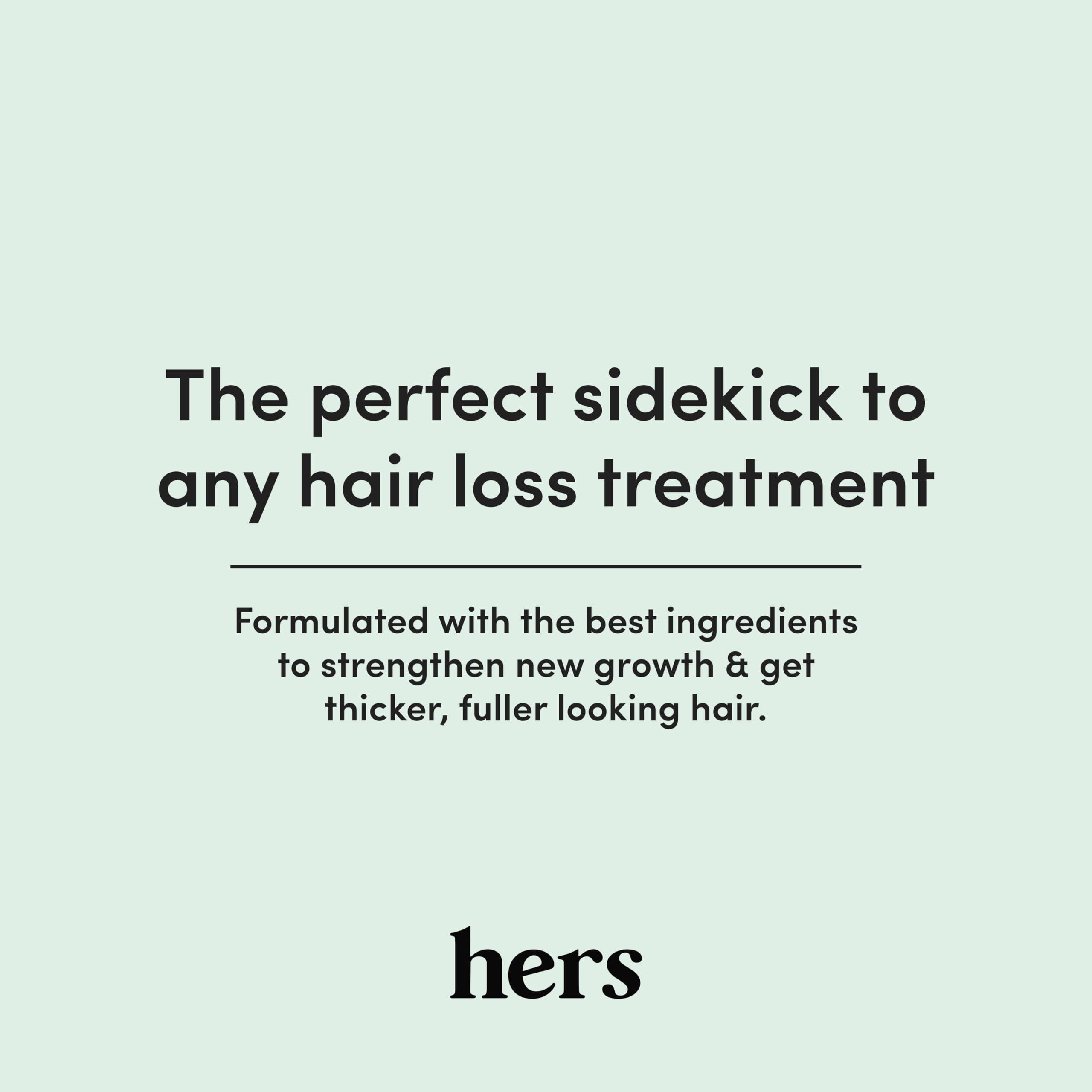 Hers hers Triple Threat Shampoo and Conditioner Set for Women- Thickening, Moisturizing, Reduces Shedding - Color Safe Hair Loss Shampoo and Conditioner- Napa Rose, 2 pack, 6.4oz