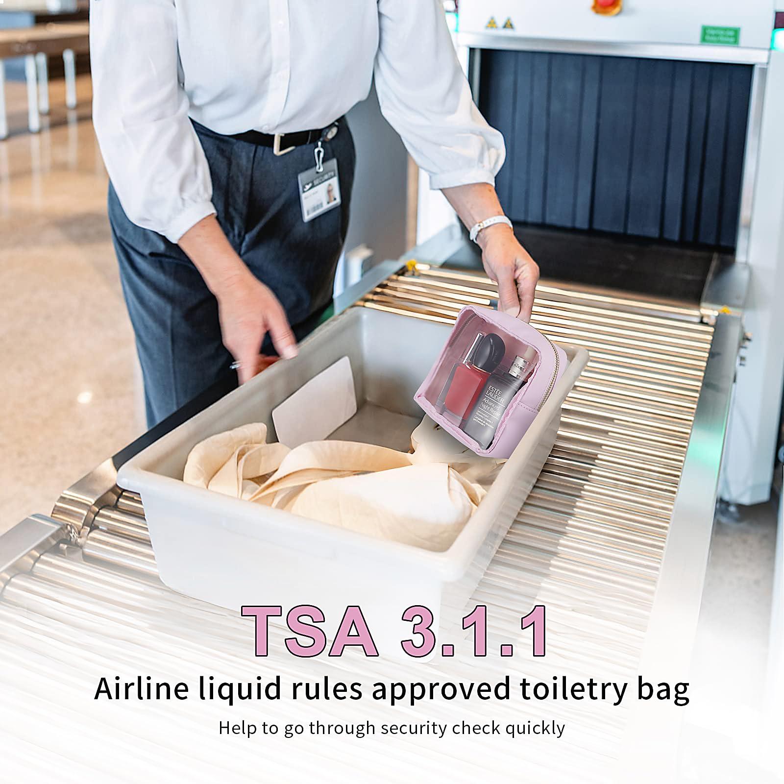 CHICREEN CHICREEN Personalized Initial Clear Bags Set, Clear Cosmetic Bags,Make Up Pouches, Clear Pouch for Organization, Clear Toiletry Travel Bag,Gifts for Women