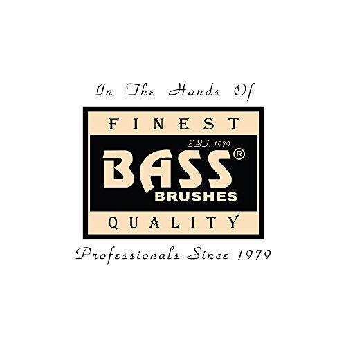 Bass Bass Brushes | Elite Series | Shine & Condition Pet Brush | Ultra-Premium Natural Bristle & Nylon Pin | High Polish Acrylic Handle | Grande Oval | Black Finish | Model EGR