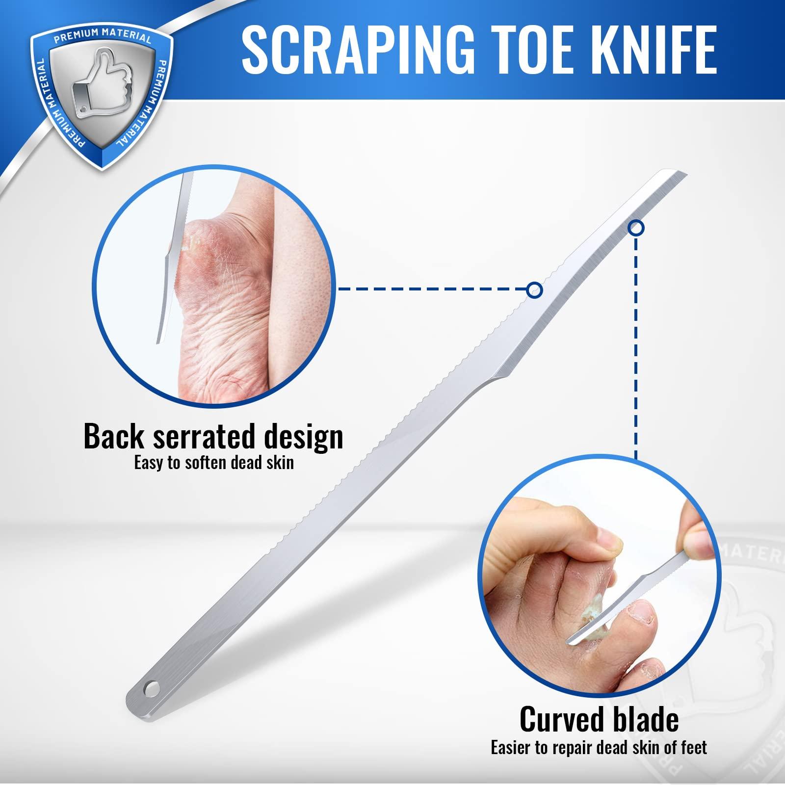 Teenitor Teenitor Ingrown Toenail Cleaner Tool, Ingrown Toenail Lifter and Toenail File, Under Nail Cleaner Tools Toenail Sidewall Cleaner Tool, Pedicure Tools For Feet