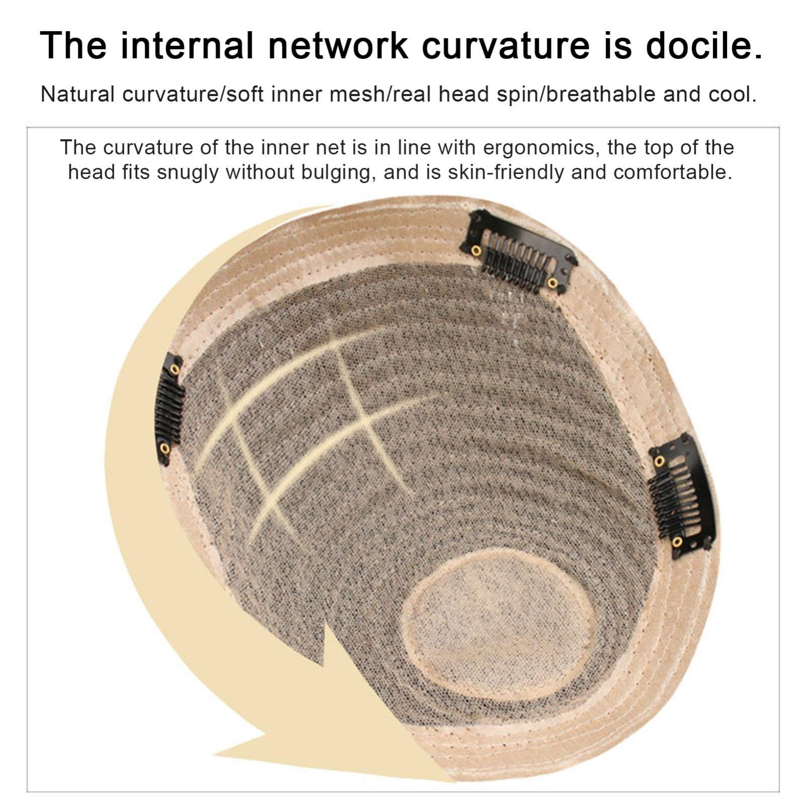 ZBYXPP ZBYXPP Clip in Toupee for Men, Human Hair Short Toppers Hairpiece with Toupee Tape for Hair Loss Male Daily(Hair inch,18 * 20cm)