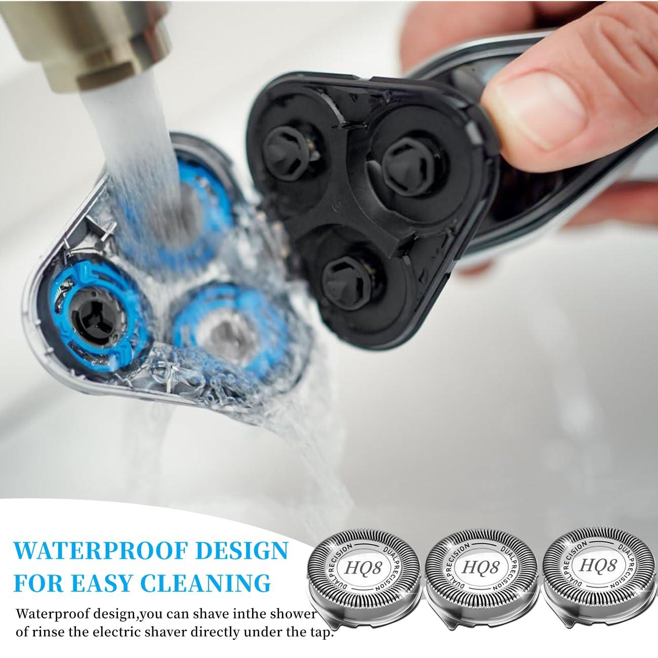 Midnt HQ8 Replacement Heads for Philips Norelco Aquatec Shavers PT720 PT730 AT810 AT815 AT830 AT880,HQ8 Blades,6pcs.