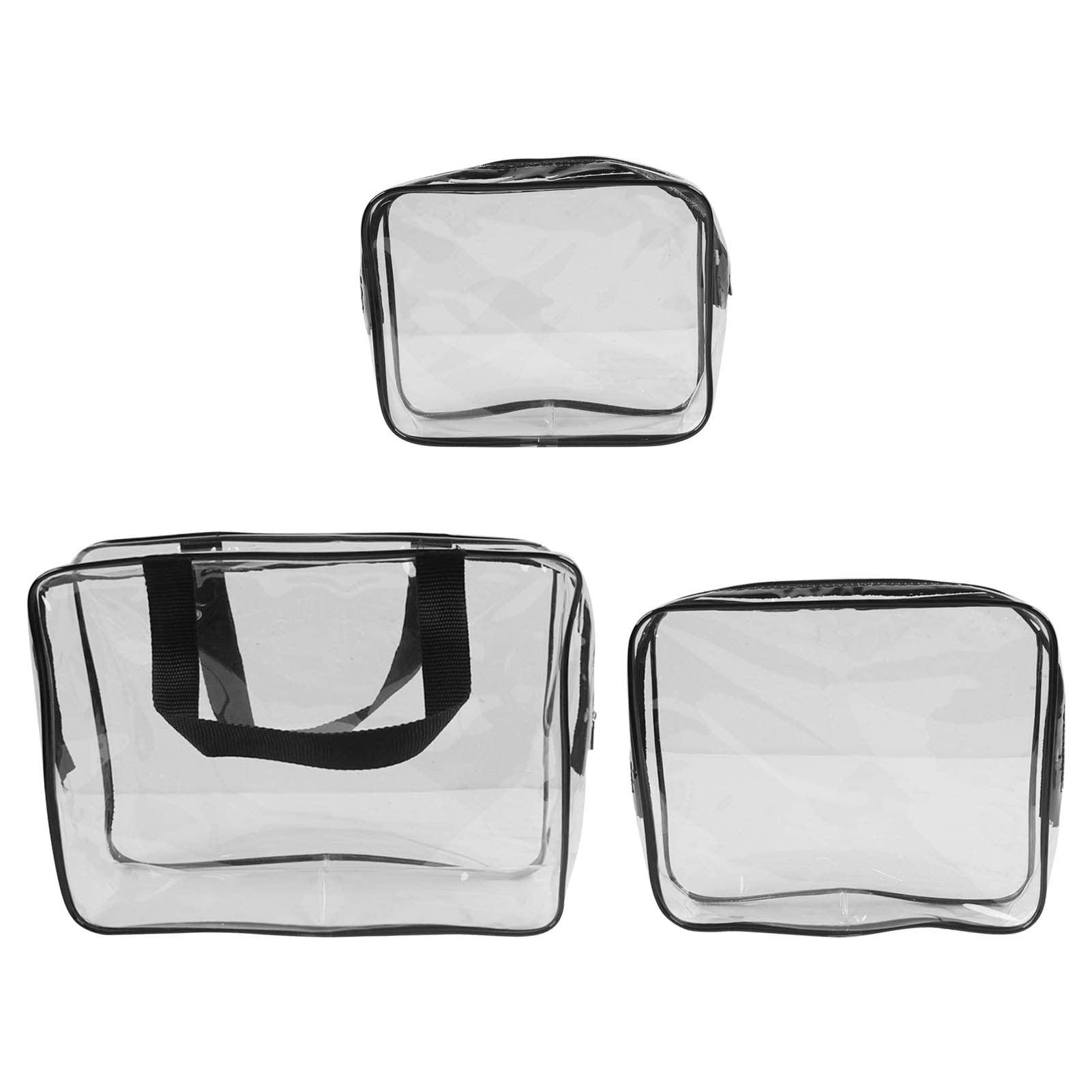 LYBLY Clear Cosmetic Bag, Clear Cosmetics Bag Toiletry Bag PVC Transparent Waterproof Large Capacity Portable Makeup Bags Travel Storage Bag for Travel/474